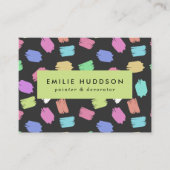 絵を描筆のストローク、ペインタ絵を描ー、デコレータ 名刺 (正面)