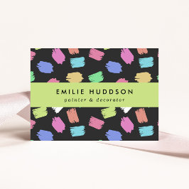 絵を描筆のストローク、ペインタ絵を描ー、デコレータ 名刺