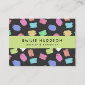 絵を描筆のストローク、ペインタ絵を描ー、デコレータ 名刺 (正面)