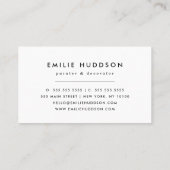 絵を描筆のストローク、ペインタ絵を描ー、デコレータ 名刺 (裏面)