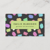 絵を描筆のストローク、ペインタ絵を描ー、デコレータ 名刺 (正面)