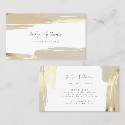 絵を描筆の名刺 名刺 (正面/裏面)