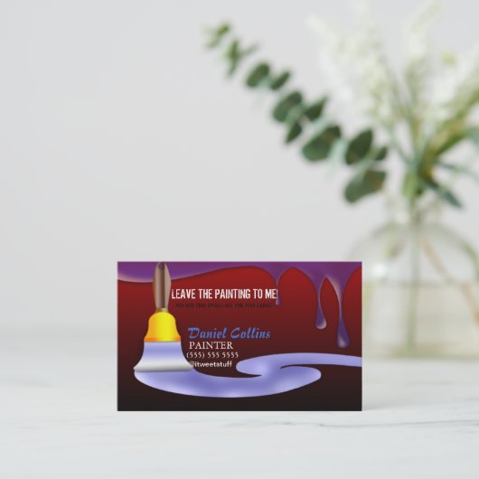 絵を描筆絵を描画家の名刺 名刺 (スタンド正面)