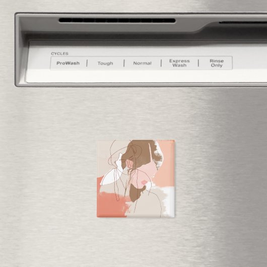 絵を描等高線の雌ポートレート マグネット (インサイチュ (食洗機))