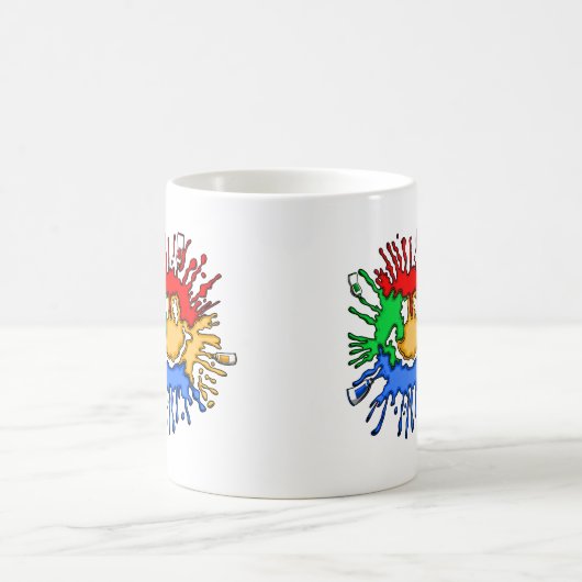 絵を描管スマイル コーヒーマグカップ (中央)