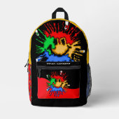 絵を描管スマイル プリントバックパック (正面)