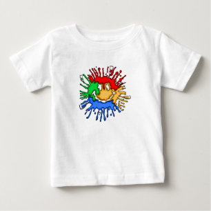絵を描管スマイル ベビーTシャツ
