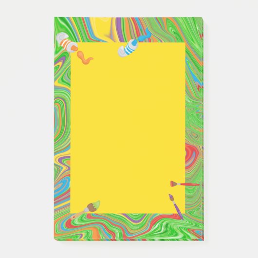 絵を描管絵を描ブラシテーマ ポストイット (正面)