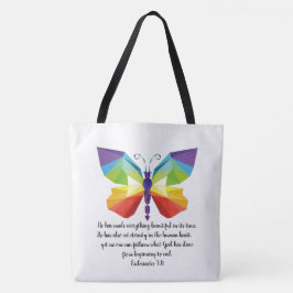 絵を描節の入った蝶3:11 トートバッグ