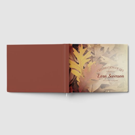 絵を描紅葉お祝い ゲストブック (全面)