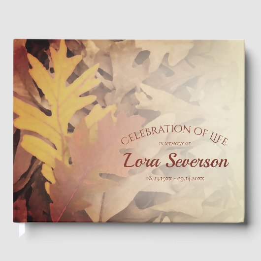 絵を描紅葉お祝い ゲストブック (正面)