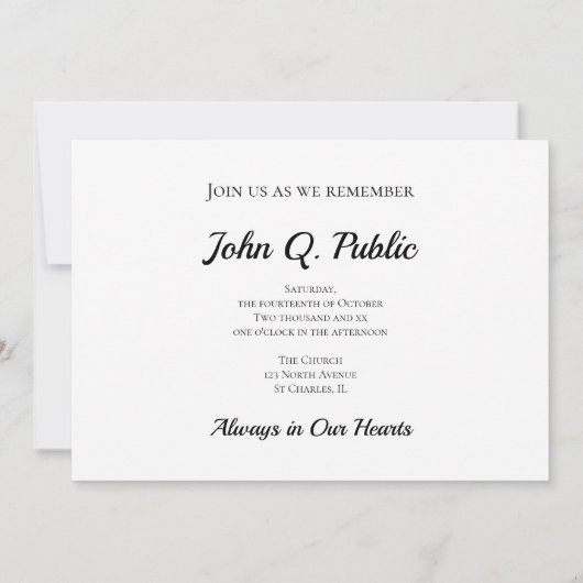 絵を描紅葉お祝い 招待状 (裏面)