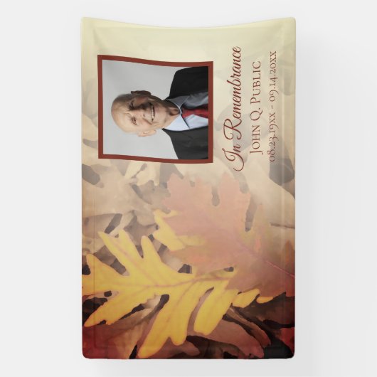 絵を描紅葉お祝い 横断幕 (縦)