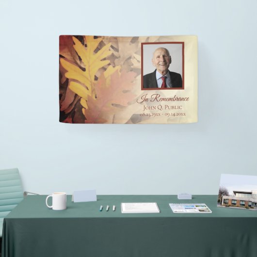 絵を描紅葉お祝い 横断幕 (トレードショー)