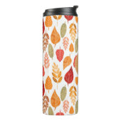 絵を描紅葉パターン&モノグラム タンブラー (回転左)