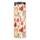 絵を描紅葉パターン&モノグラム タンブラー (裏面)