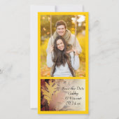 絵を描紅葉結婚式の日付の保存 セーブザデート (正面)