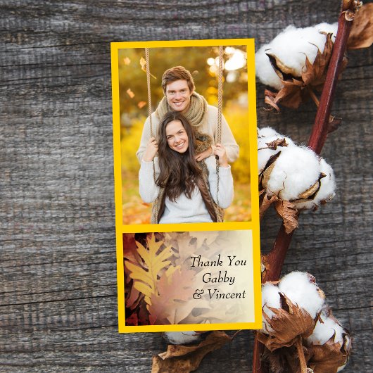 絵を描紅葉 サンキューカード