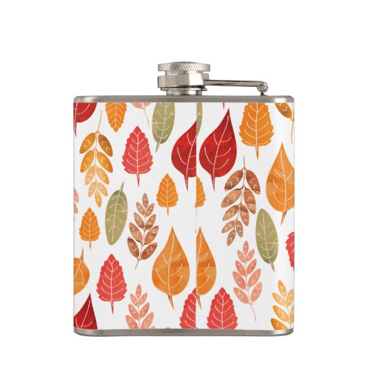 絵を描紅葉 フラスク (裏面)