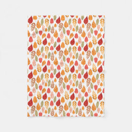絵を描紅葉 フリースブランケット
