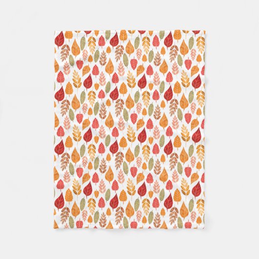 絵を描紅葉 フリースブランケット (正面)