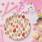 絵を描紅葉 ペーパープレート (パーティー)