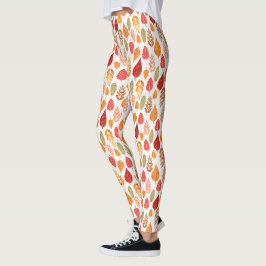 絵を描紅葉 レギンス