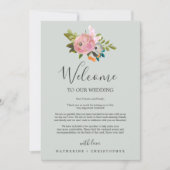 絵を描結婚フローラの案内書と旅程 (正面)