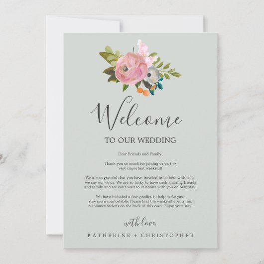 絵を描結婚フローラの案内書と旅程 (正面)