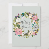 絵を描結婚フローラブランチ 招待状 (裏面)