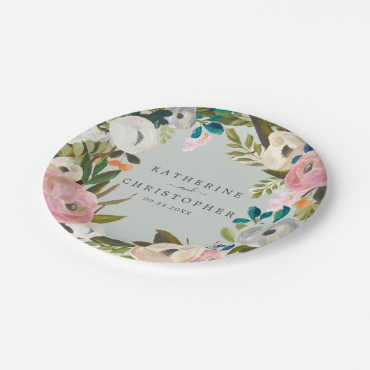 絵を描結婚フローラ ペーパープレート (アングル)