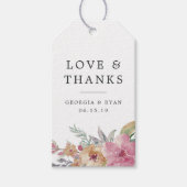 絵を描結婚開花お願い ギフトタグ (正面)