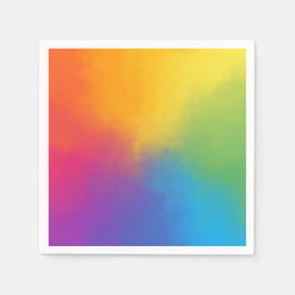 絵を描絞り染め工芸カラフルパーティー スタンダードカクテルナプキン