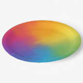 絵を描絞り染め工芸カラフルパーティー ペーパープレート (アングル)