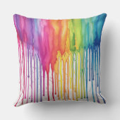 絵を描絵を描虹の水の色抽象芸術 アウトドアクッション (裏面)