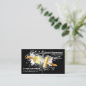 絵を描絵を描金ゴールドブラシ 名刺 (スタンド正面)