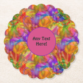 絵を描絵を描（ばちゃばちゃ）跳ねるの祝おもしろい ペーパーコースター