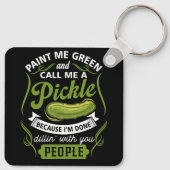 絵を描緑で漬物と呼んでくれ キーホルダー (裏面)