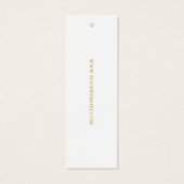 絵を描線モダン白と金ゴールドつるラベル (裏面)