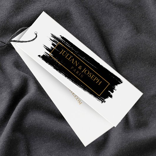 絵を描線モダン白と金ゴールドつるラベル