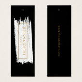 絵を描線モダン黒と金ゴールドのつるラベル (正面&裏面)