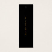 絵を描線モダン黒と金ゴールドのつるラベル (裏面)