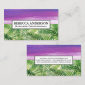 絵を描線 |パーム葉 名刺 (正面/裏面)