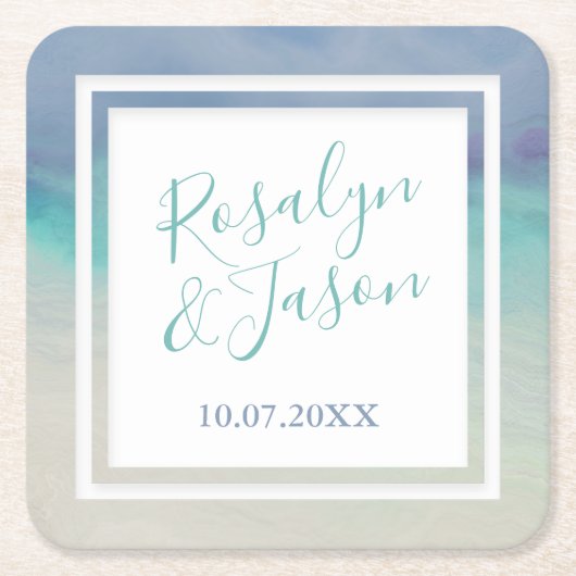 絵を描縁ど スクエアペーパーコースター (正面)