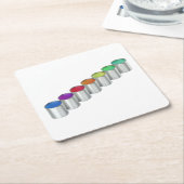 絵を描缶違う缶 スクエアペーパーコースター (アングル)