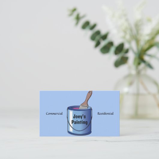 絵を描缶 名刺 (スタンド正面)