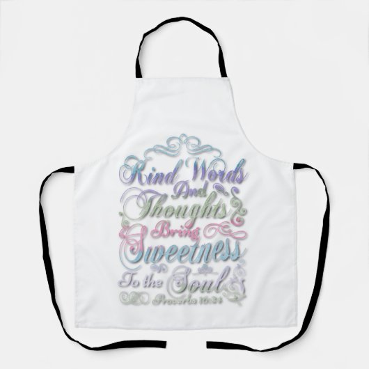 絵を描聖書引用文 エプロン (正面)