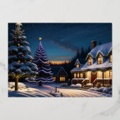 絵を描聖降誕祭 箔シーズンカード (裏面)