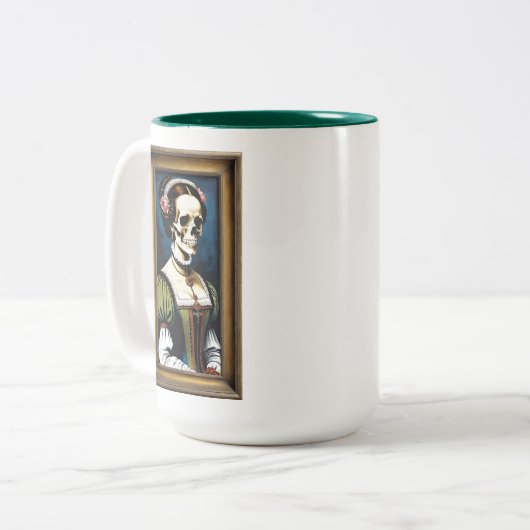 絵を描自分かわいらし ツートーンマグカップ (正面左)