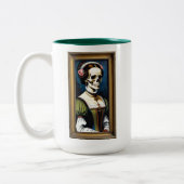 絵を描自分かわいらし ツートーンマグカップ (左)